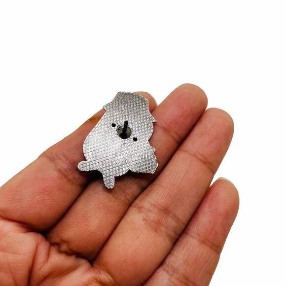 ⭐Hamster Guinea Pig Pet Succulent Gardener Pin With Hat & Plant Animal Broch Cuy - Picture 3 of 6